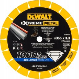  Dewalt DEWALT TARCZA METAL 355x3,3x25,4mm DIAMENTOWA