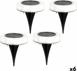 Aktive Zestaw solarnych palików ogrodowych Aktive 4 Części ABS 10,5 x 12,5 x 10,5 cm (6 Sztuk)