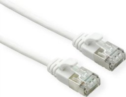 Roline ROLINE F/UTP DataCenter Patch Cord Cat.6A (Class EA), LSOH, bardzo cienki, biały, 0,5 m