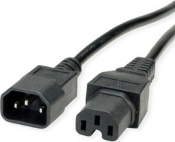 Kabel zasilający Value VALUE Kabel zasilający IEC320/C14 męski - C15 żeński, czarny, 3 m