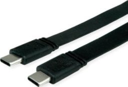 Kabel USB TRITON Kabel VALUE USB4 Gen 3, Emark, C-C, M/M, 40Gbit/s, 100W, ekstra płaski, zwart, 0,5 m
