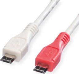 Kabel USB TRITON USB-A - micro-B 0.3 m Biały