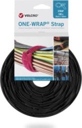  TRITON Taśma do wiązania VELCRO One Wrap 20 mm x 200 mm, 100 sztuk, trudnopalna, czarna