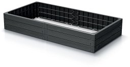 Prosperplast Rabata ogrodowa Base Woody 149x75CM antracyt (PP-IBWR)