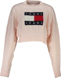  Tommy Hilfiger RÓŻOWY SWETER DAMSKI TOMMY HILFIGER XS EU