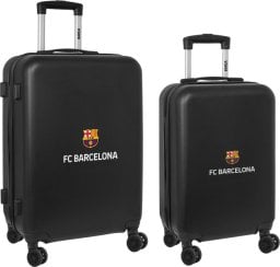 F.C. Barcelona Komplet walizek F.C. Barcelona + mediano 24 WÓZEK Czarny 40 x 63 x 26 cm (2 Części)