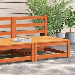 vidaXL Sofa ogrodowa bez podłokietników, woskowy brąz, 70x70x67 cm