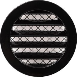 Europlast GRILLE ALUMINIUM ALLOY 125MM BLACK