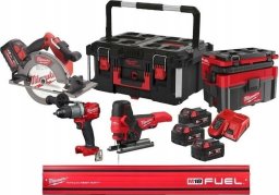 Zestaw elektronarzędzi Milwaukee 10-elementowy (M18 FPP4L-124P)