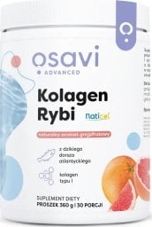 Osavi Osavi - Kolagen Rybi z Dzikiego Dorsza, Grejpfrut, Proszek, 360g