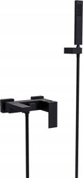 Bateria umywalkowa Besco Bathroom faucet Besco Modern Varium with shower, black matte BW-MVS-CZ