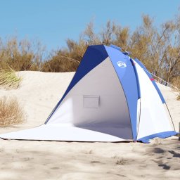 vidaXL Namiot plażowy, niebieski, 268x223x125 cm, tafta 185T Lumarko!
