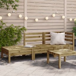 vidaXL Ogrodowa sofa 3-osobowa, impregnowane drewno sosnowe Lumarko!