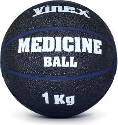  Vinex Piłka lekarska rehabilitacyjna 1kg Czarno-granatowa (VMB-L001P - 8882)