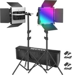 Zestaw studyjny Neewer Zestaw studyjny Neewer 660 PRO RGB LED, dwie lampy 50W 3200-5600K + statywy + wrota