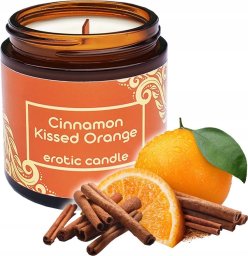  Aurora AURORA Erotic Candle erotyczna świeca zapachowa Cinnamon Kissed Orange -SM