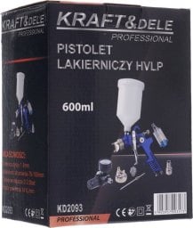  Kraft&Dele Pistolet lakierniczy HVLP 600ml KD2093