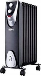 EDM Grzejnik EDM Black Edition Czarny/Szary 1500 W
