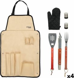 Aktive Zestaw przyborów do grilla Aktive 7 Części Grill Stal nierdzewna 42 x 67 x 3 cm (4 Sztuk)
