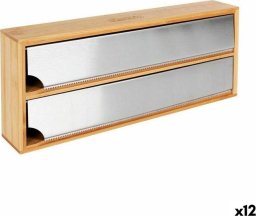 Quttin Uchwyt na Ręczniki Kuchenne Quttin Bambus Aluminium 33,5 x 13 x 5,5 cm (12 Sztuk)