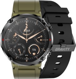 Smartwatch Gravity Zegarek męski SMARTWATCH GRAVITY GT21-7 khaki/khaki/BK