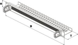 CONTEG Prowadnica kabli CONTEG 19 1 U z listwą szczotkową