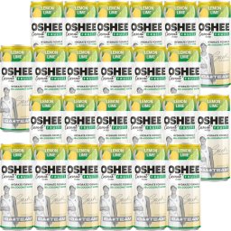 Oshee Oshee Coconut Water + Fruits Napój gazowany cytryna limonka 250 ml x 24 sztuki