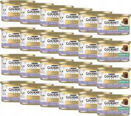 Purina Purina Gourmet Gold Savoury Cake Mokra karma dla kotów z jagnięciną i fasolą 85 g x 24 sztuk