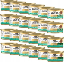 Purina Purina Gourmet Gold Mokra karma dla kotów Pasztet z kawałkami królika 85 g x 24 sztuk