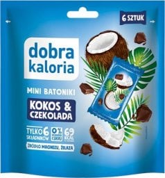 Dobra Kaloria Dobra Kaloria Mini batoniki kokos i czekolada 102 g