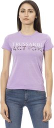  Trussardi Action Koszulka T-shirt marki Trussardi Action model 2BT03B kolor Fioletowy. Odzież damska. Sezon: L