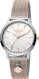  Ferre Milano Zegarek marki Ferr Milano model X093_FM1L152M kolor Szary. Akcesoria damski. Sezon: Cały rok NoSize