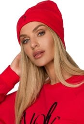  MOE M709 Czapka beanie z haftem MOE GIRL - czerwona (kolor czerwony, rozmiar uni)