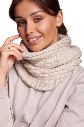  BE Knit BK062 Komin wąski - beżowy (kolor beż, rozmiar uni)