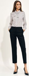  Nife Czarne spodnie chino - SD70 (kolor czarny, rozmiar 36)