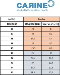 Carine Obuwie zawodowe pełne CARINE DOUBLE  rozm. 43 Trepy dla medyków, chodaki pełne NT 056 biała podeszwa sowa/błekit