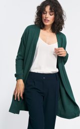  Nife Niezapinany zielony sweter - SW11 (kolor zielony, rozmiar 36/38)