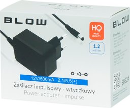 Zasilacz Blow 3834# Zasilacz impuls.12v/ 500ma 2,1/5,5 (+)