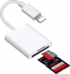 Czytnik Co2 CO2 CZYTNIK KART DO IPHONE LIGHTNING ADAPTER PRZEJŚCIÓWKA MICRO SD/TF DO 256GB