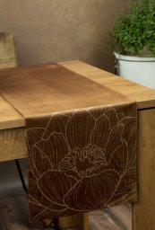 Eurofirany OBRUS BLINK 13 35 X 140 CM BRĄZOWY