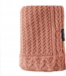 LullaLove Kocyk merino PREMIUM - ciasteczko terracotta Lullalove