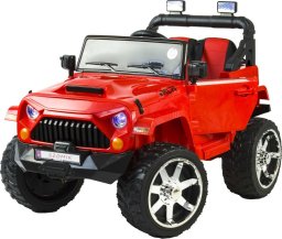 Szomik.pl Auto na akumulator dla dzieci 4x4 skóra EVA pilot CAR-JM-17-CZERWONY
