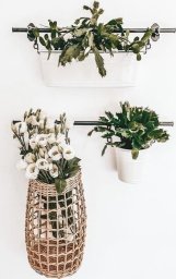 WickerPL Ażurowy kosz wiszący z wikliny 24 H41/51cm