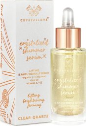 Crystallove CRYSTALLOVE Clear quartz shimmer serum  serum do twarzy z kryształem górskim i opuncją figową