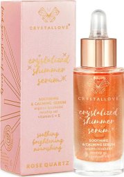 Crystallove CRYSTALLOVE Rose quartz shimmer serum - serum do twarzy z kwarcem różowym i bisabololem