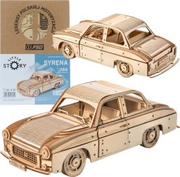 Little-Story Little Story Drewniane Puzzle Model 3D - FSO Syrena 105