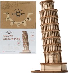 Little-Story Little Story Drewniane Puzzle Model 3D - Krzywa Wieża w Pizie