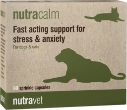 Nutravet NUTRAVET Nutracalm for dogs & cats 60kaps-szybko działające wsparcie w stresie i niepokoju