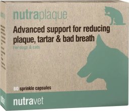 Nutravet NUTRAVET Nutraplaque For Dogs & Cats 60kaps - Zaawansowane wsparcie w redukcji płytki nazębnej, kamienia nazębnego i nieświeżego oddechu