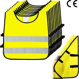 Insafe Kamizelka odblaskowa ostrzegawcza dla dzieci przedszkolaków 42x45cm 10szt